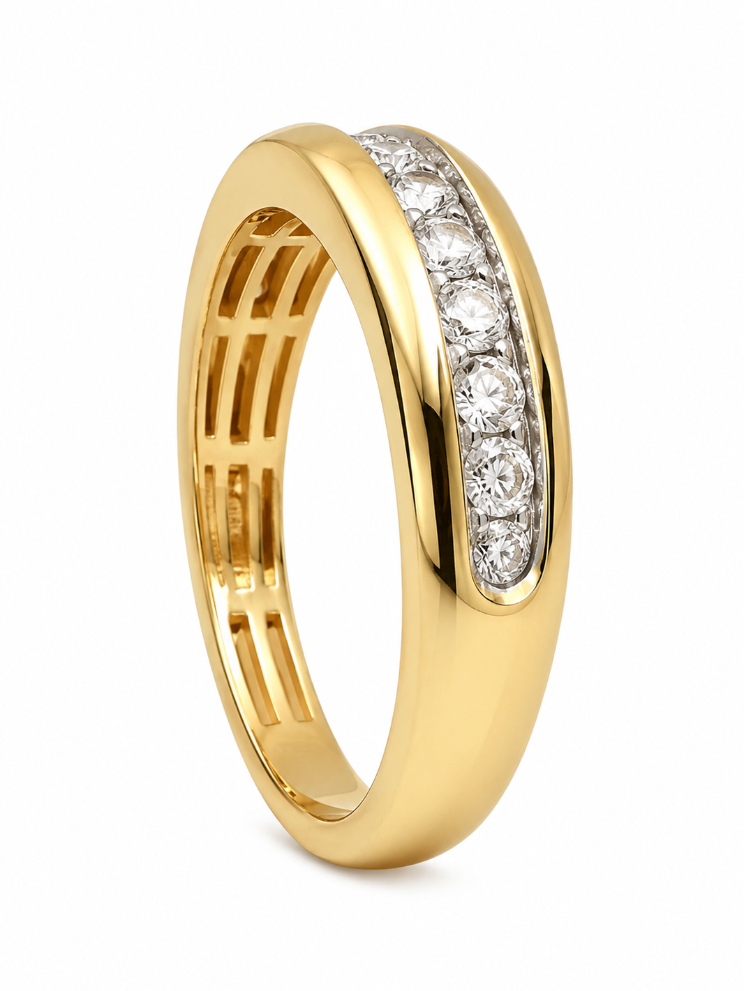10K Yellow Gold Band 0.25 ct Natural Diamond