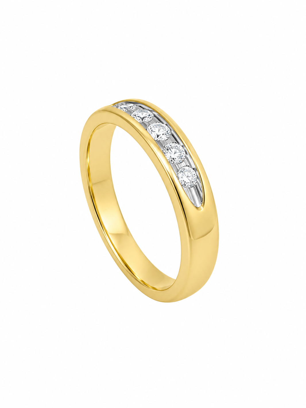 10K Yellow Gold Ring 0.25 ct Natural Diamond