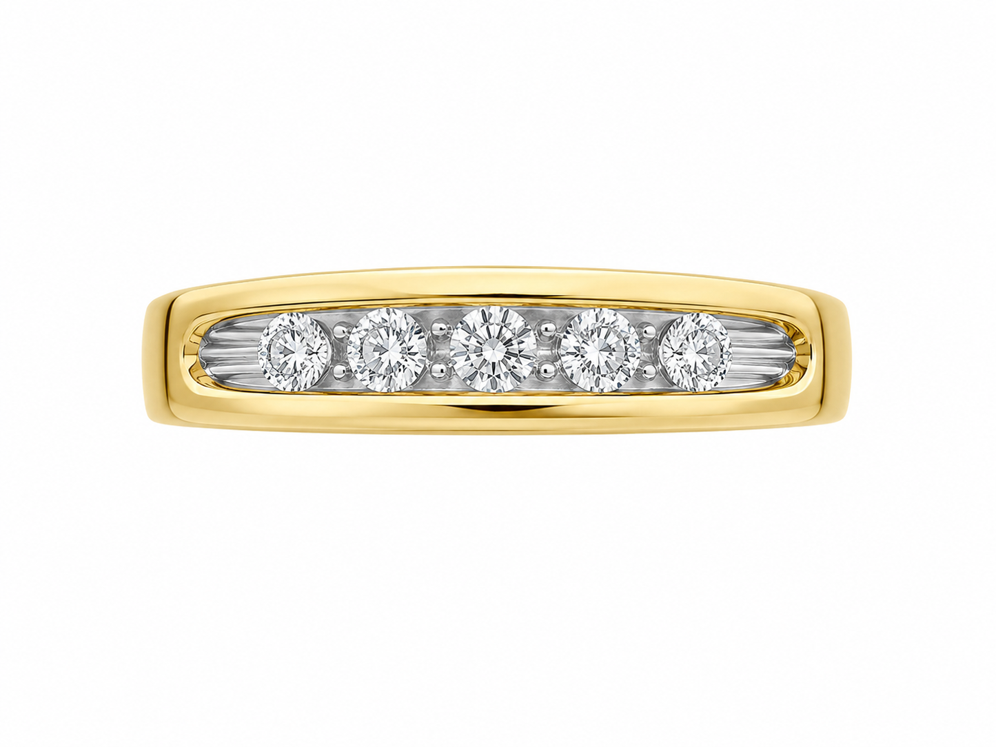 10K Yellow Gold Ring 0.25 ct Natural Diamond