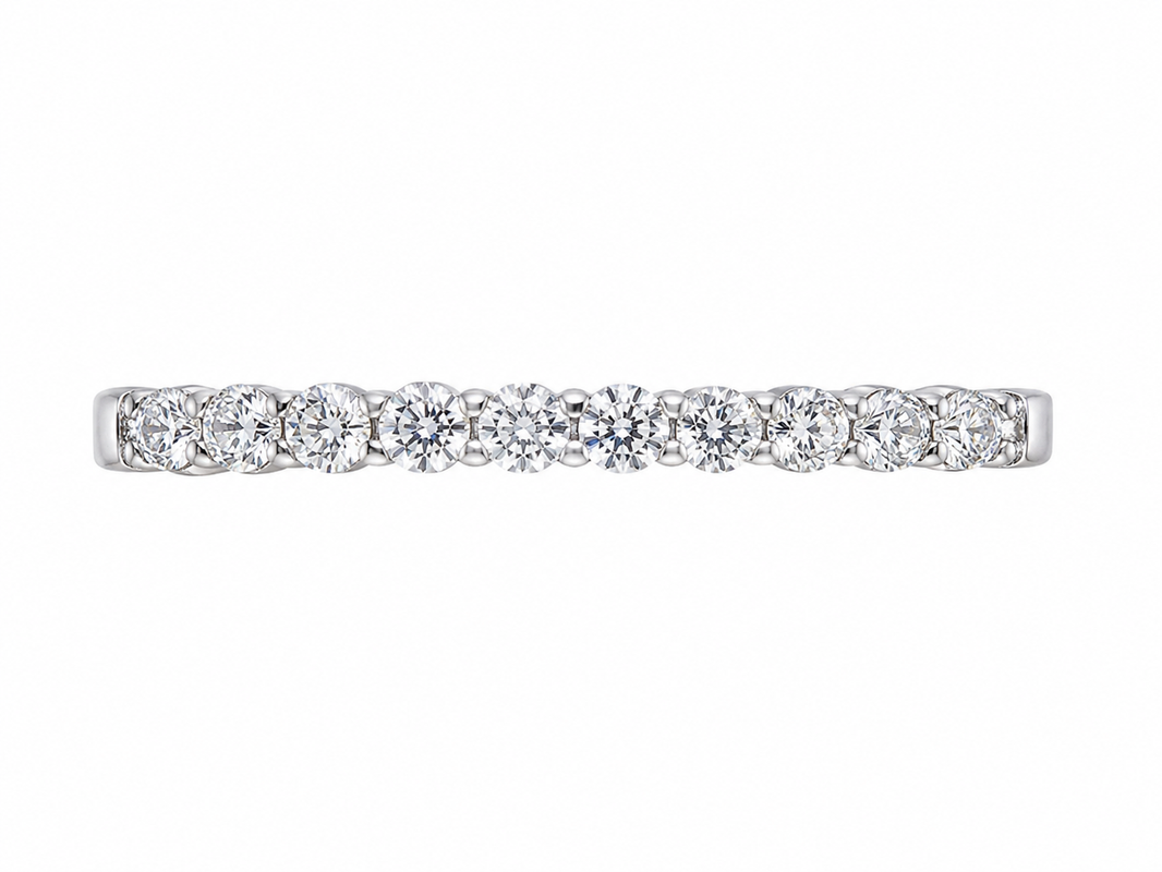 14K White Gold Women’s Band 0.25 ct Lab Grown Diamond