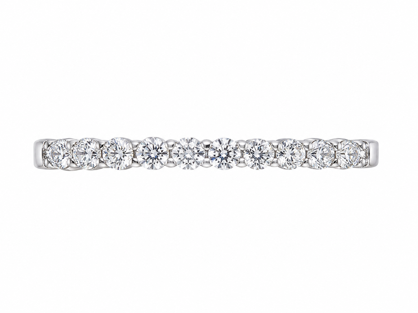 14K White Gold Women’s Band 0.25 ct Lab Grown Diamond
