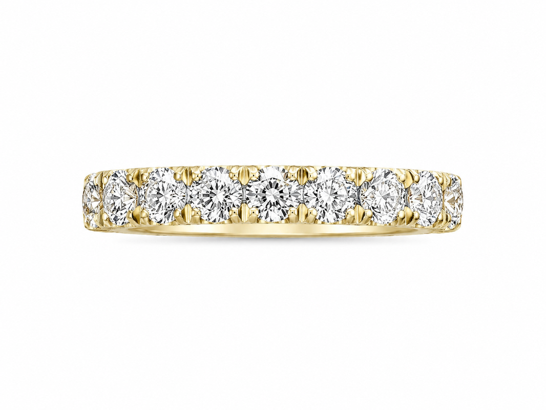 14K Yellow Gold Women’s Band 1.00 ct Lab Grown Diamond