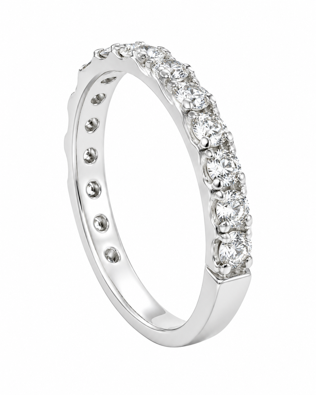 14K White Gold Women’s Band 1.00 ct Lab Grown Diamond