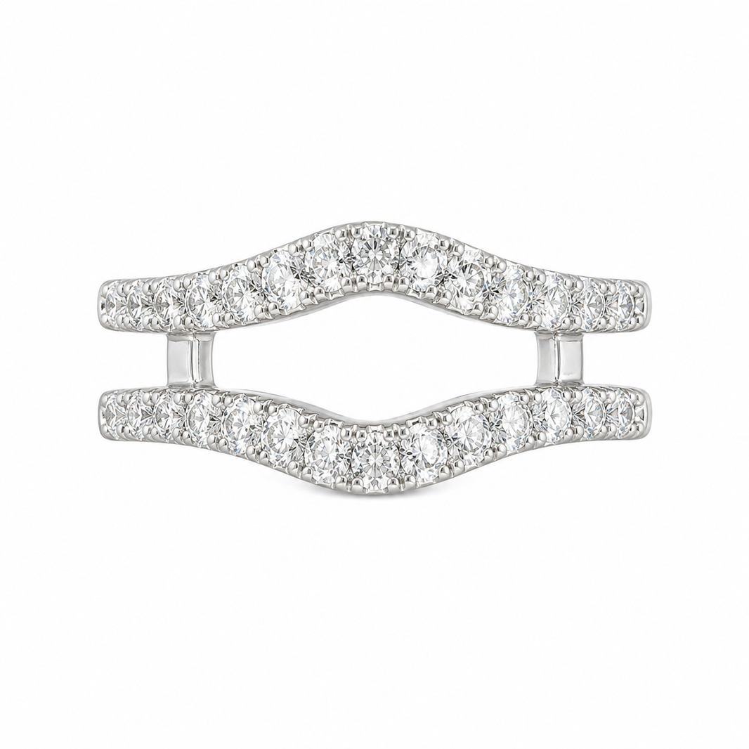 14K White Gold Women’s Ring Enhancer 0.50 ct Lab Grown Diamond