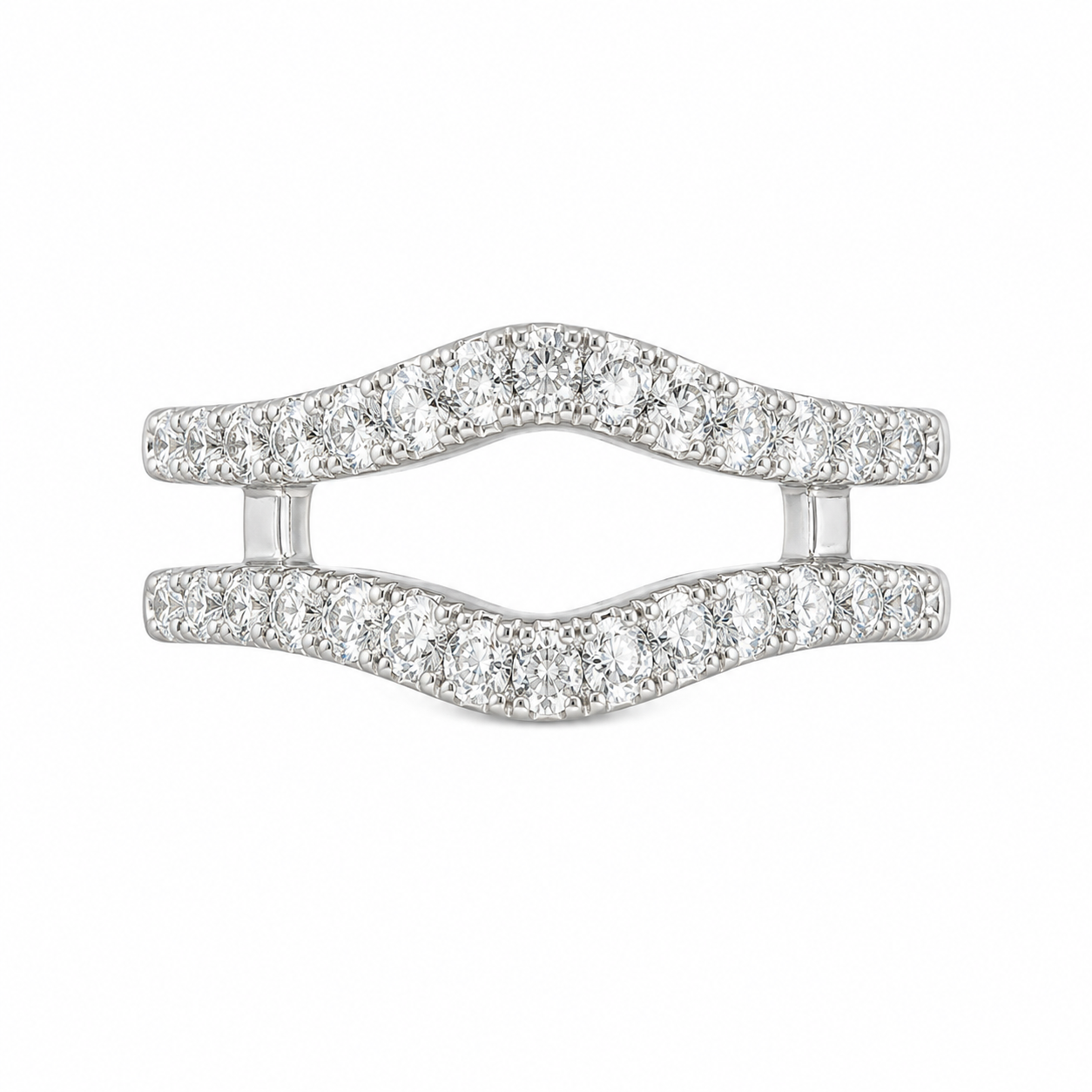 14K White Gold Women’s Ring Enhancer 0.50 ct Lab Grown Diamond