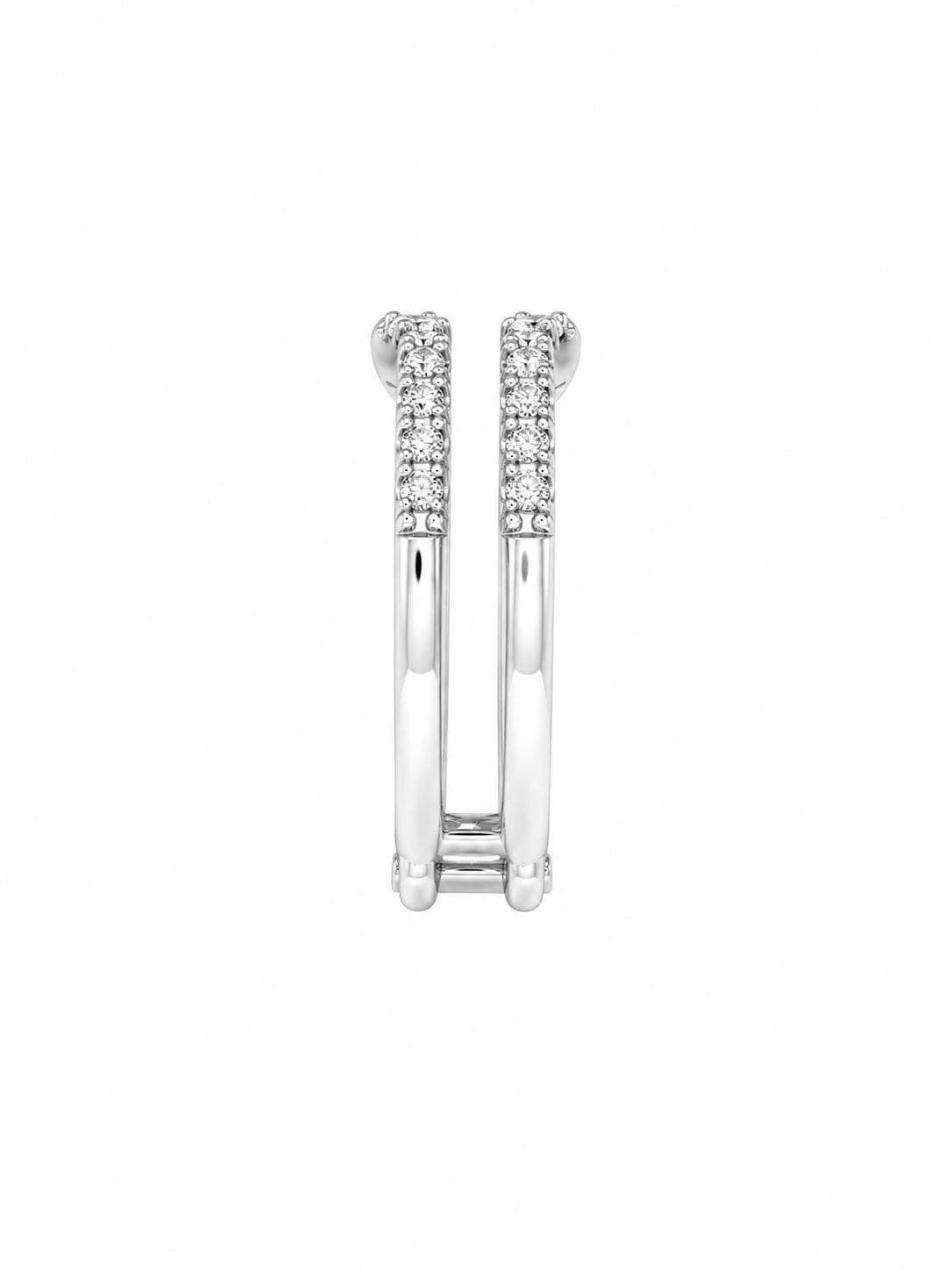 14K White Gold Women’s Ring Enhancer 0.50 ct Lab Grown Diamond