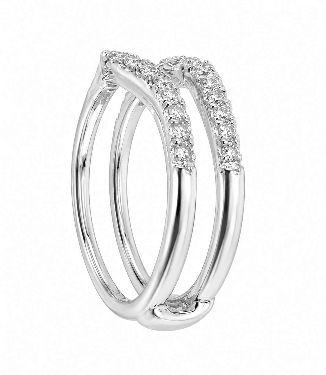 14K White Gold Women’s Ring Enhancer 0.50 ct Lab Grown Diamond