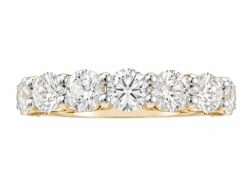 14K Yellow Gold Women’s Band 2.05 ct Lab Grown Diamond