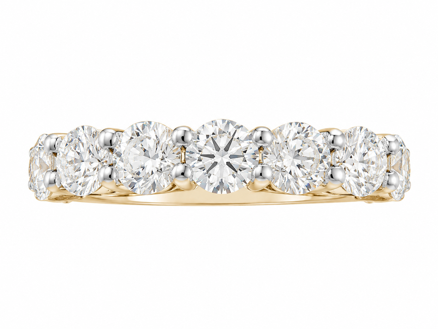 14K Yellow Gold Women’s Band 2.05 ct Lab Grown Diamond