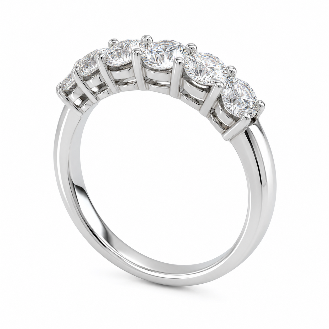 14K White Gold Women's Ring Oval 1.00 ct Lab Grown Diamond