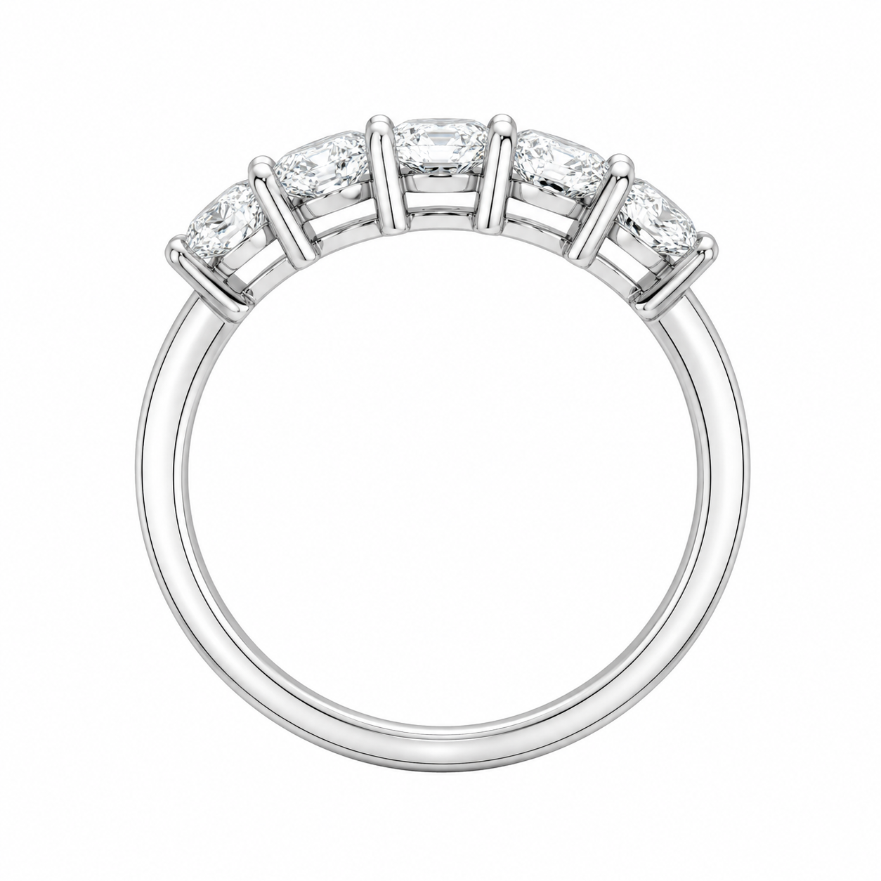 14K White Gold Women's Ring Oval 1.00 ct Lab Grown Diamond