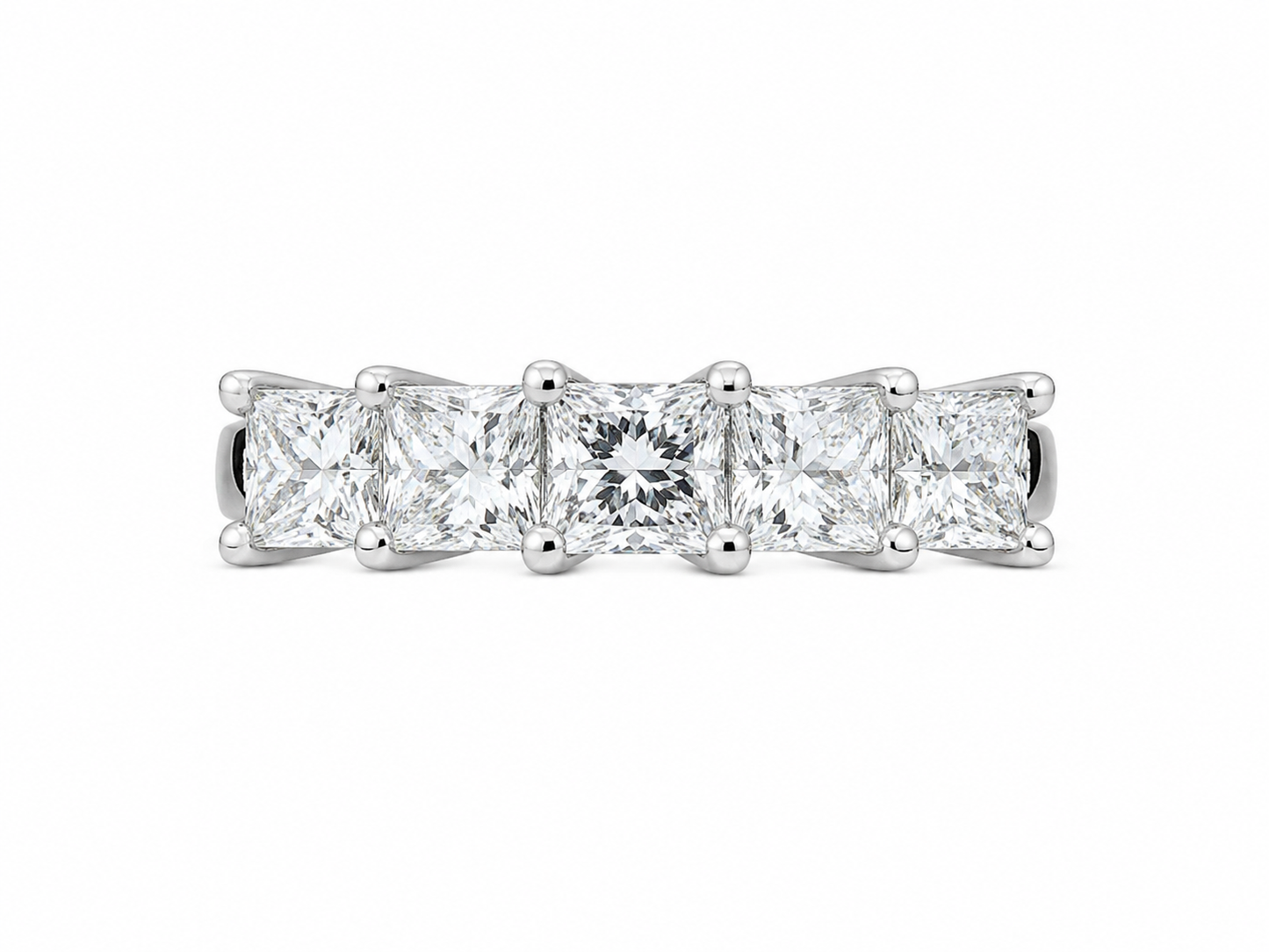 14K White Gold Women's Ring Princess 1.50 ct Lab Grown Diamond