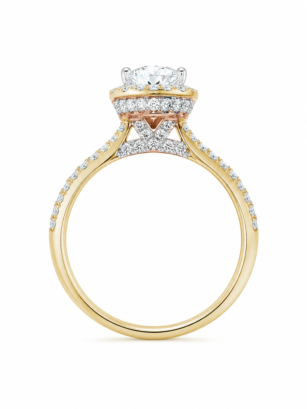 14K Yellow Gold Women's Ring Pear 1.26 ct Lab Grown Diamond