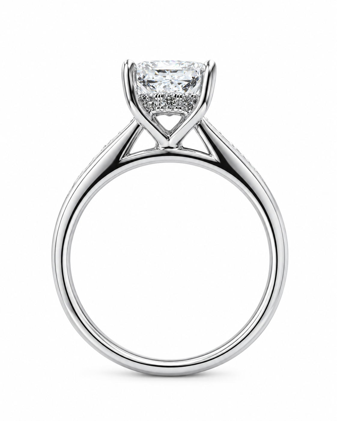 14K White Gold Wedding Set 1.28 ct Lab Grown Diamond