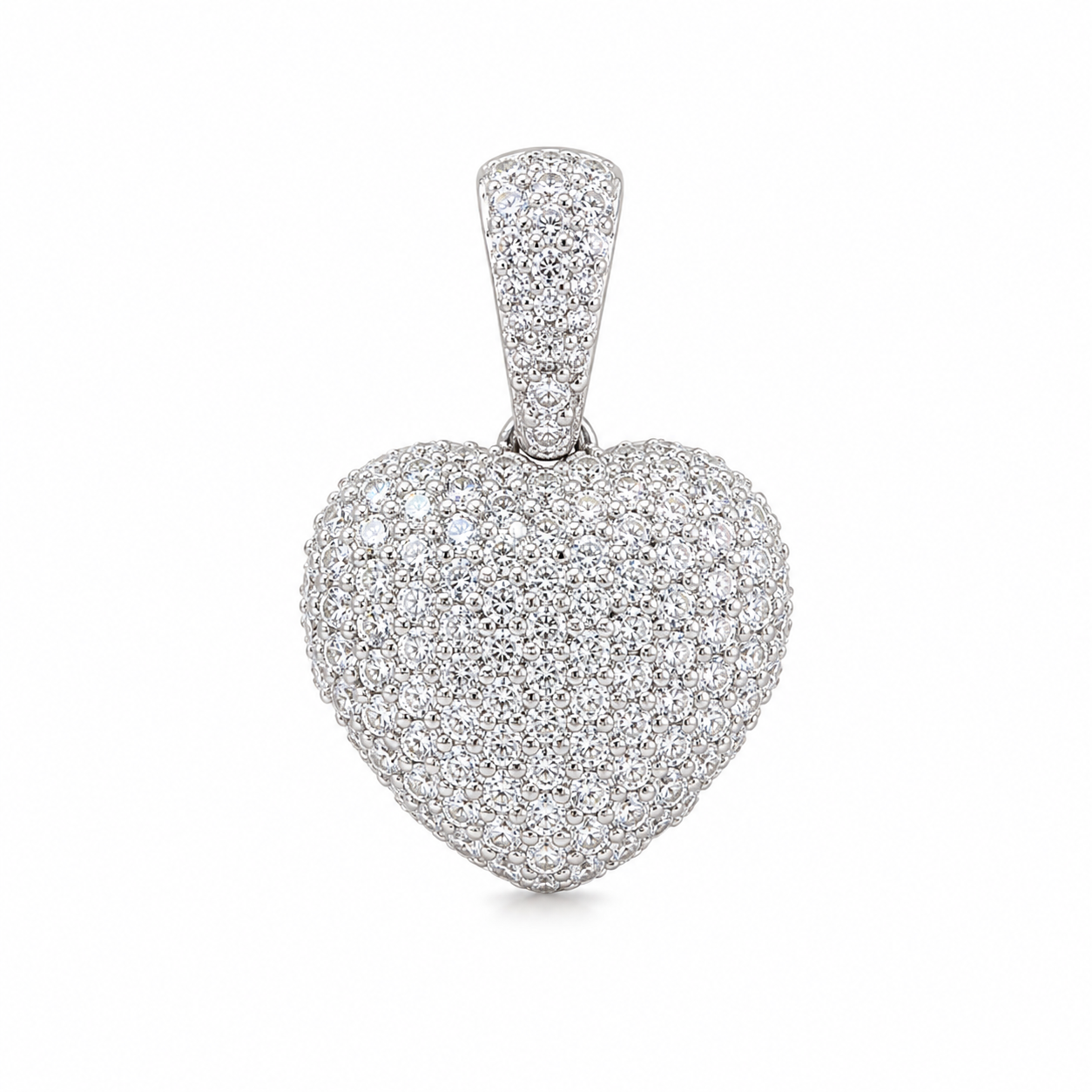 10K Two-Tone Gold Heart Charm 0.25 ct Natural Diamond