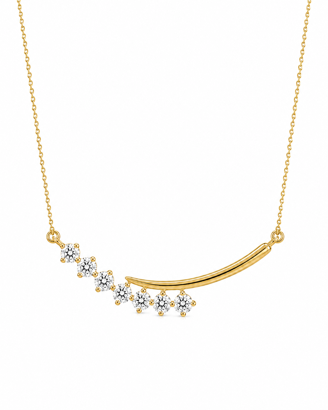 14K Yellow Gold Women’s Charm/Chain Set 0.25 ct Natural Diamond