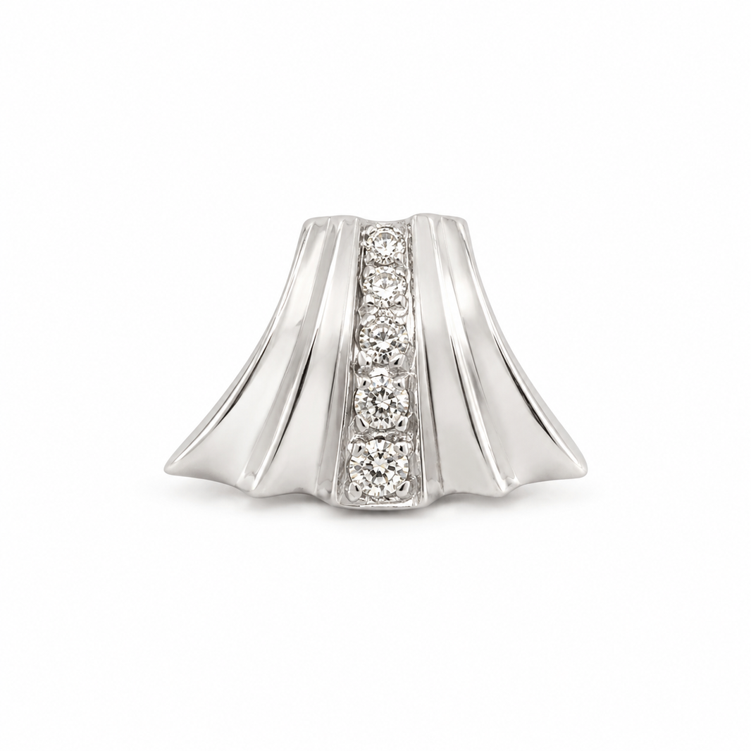 14K White Gold Women’s Charm 1.10 ct Natural Diamond