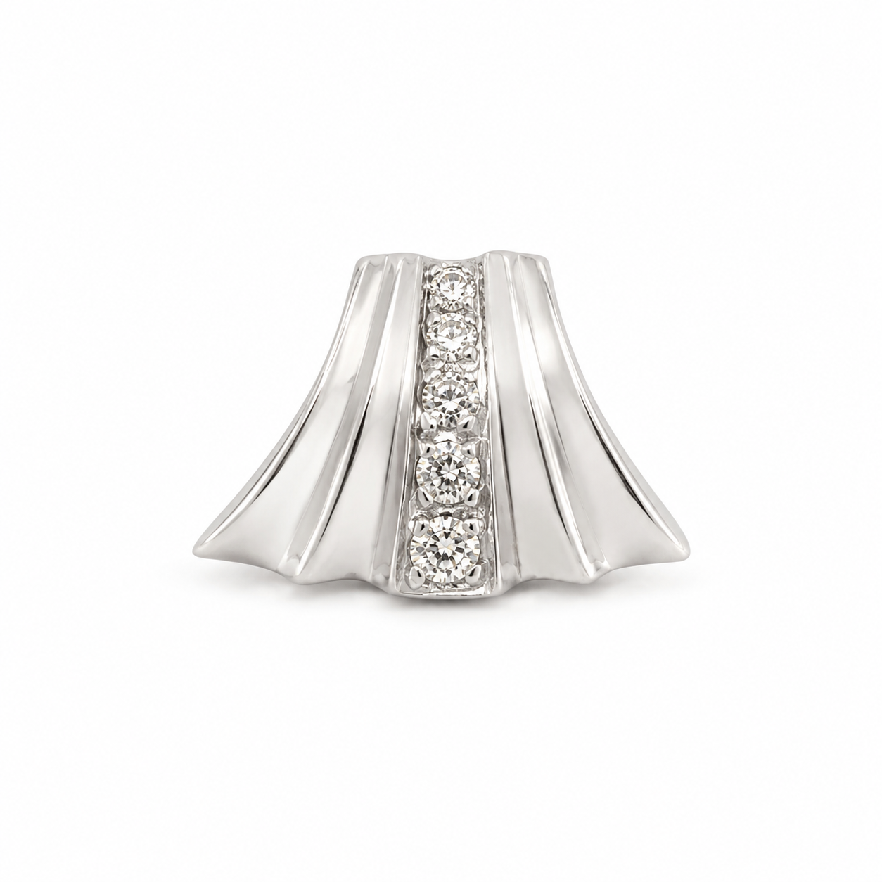 14K White Gold Women’s Charm 1.10 ct Natural Diamond