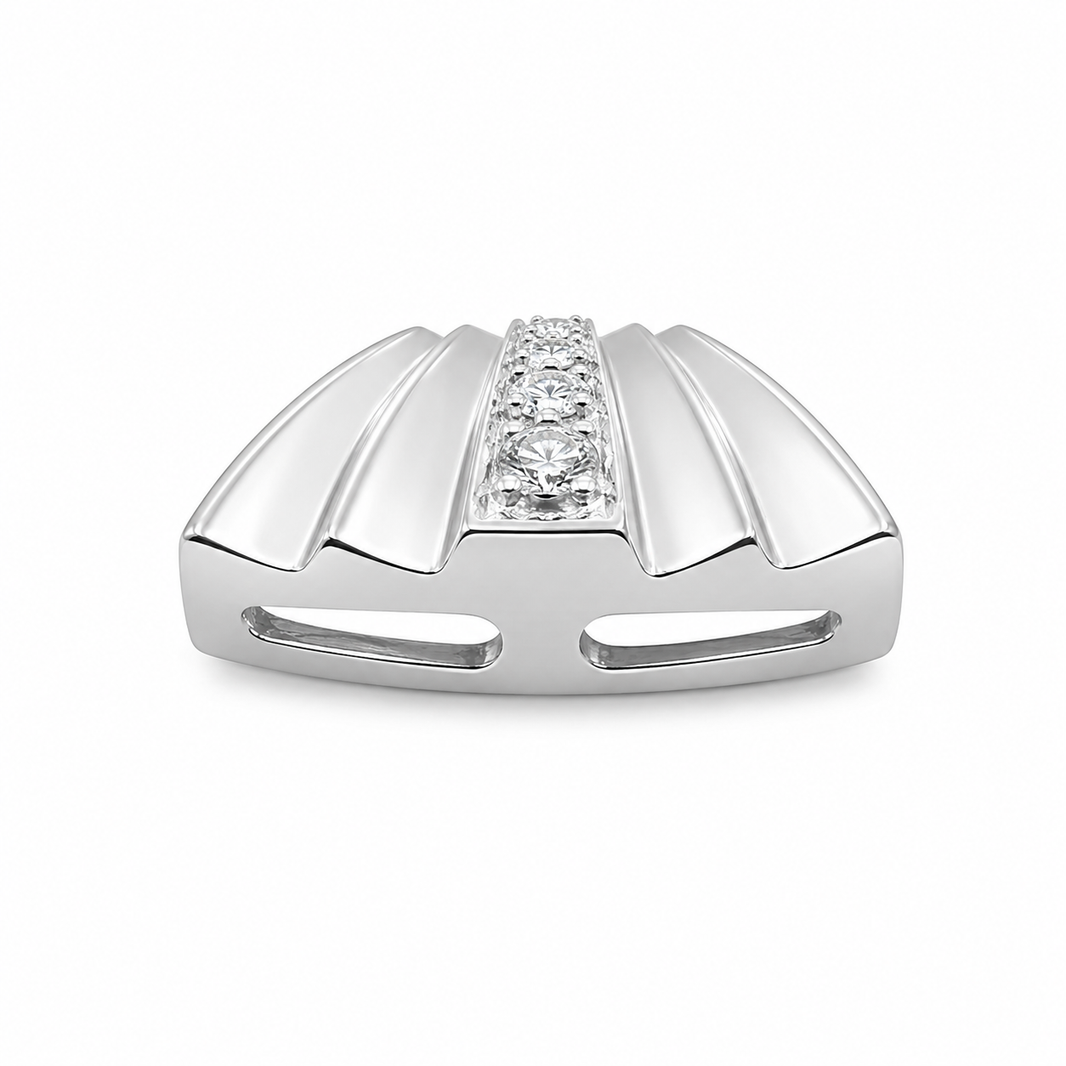 14K White Gold Women’s Charm 1.10 ct Natural Diamond