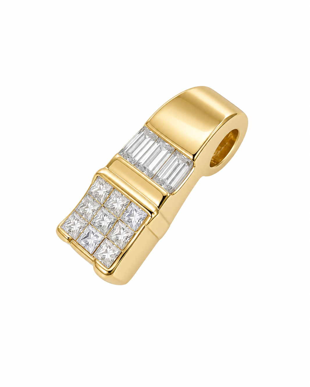 14K Yellow Gold Women’s Charm 0.22 ct Natural Diamond