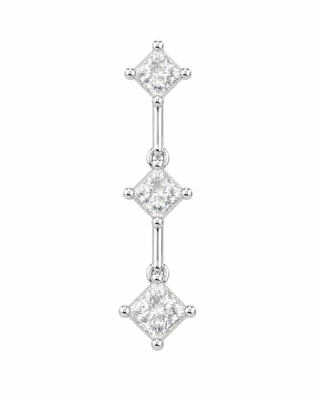 10K White Gold Women’s Charm 0.28 ct Natural Diamond