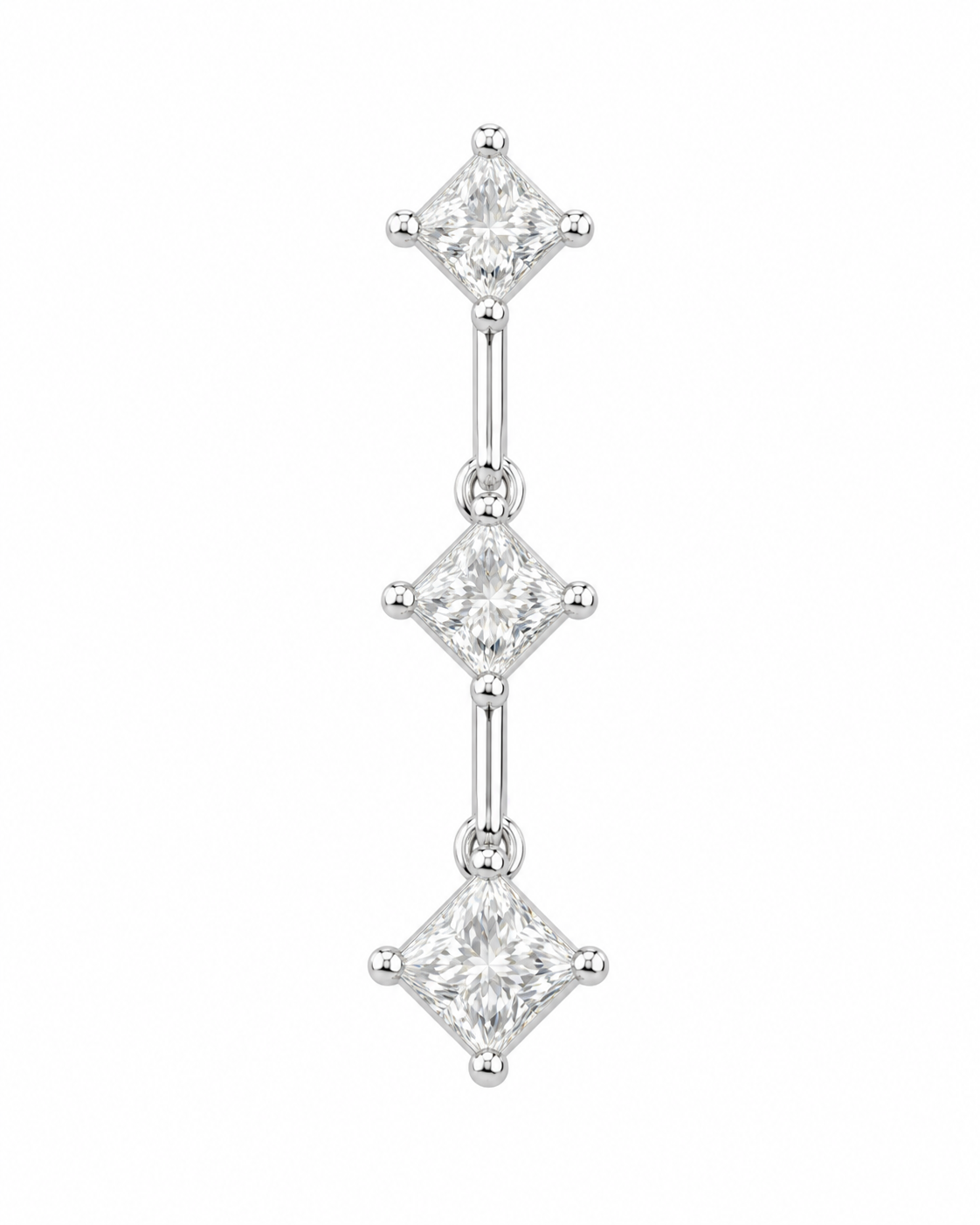 10K White Gold Women’s Charm 0.28 ct Natural Diamond