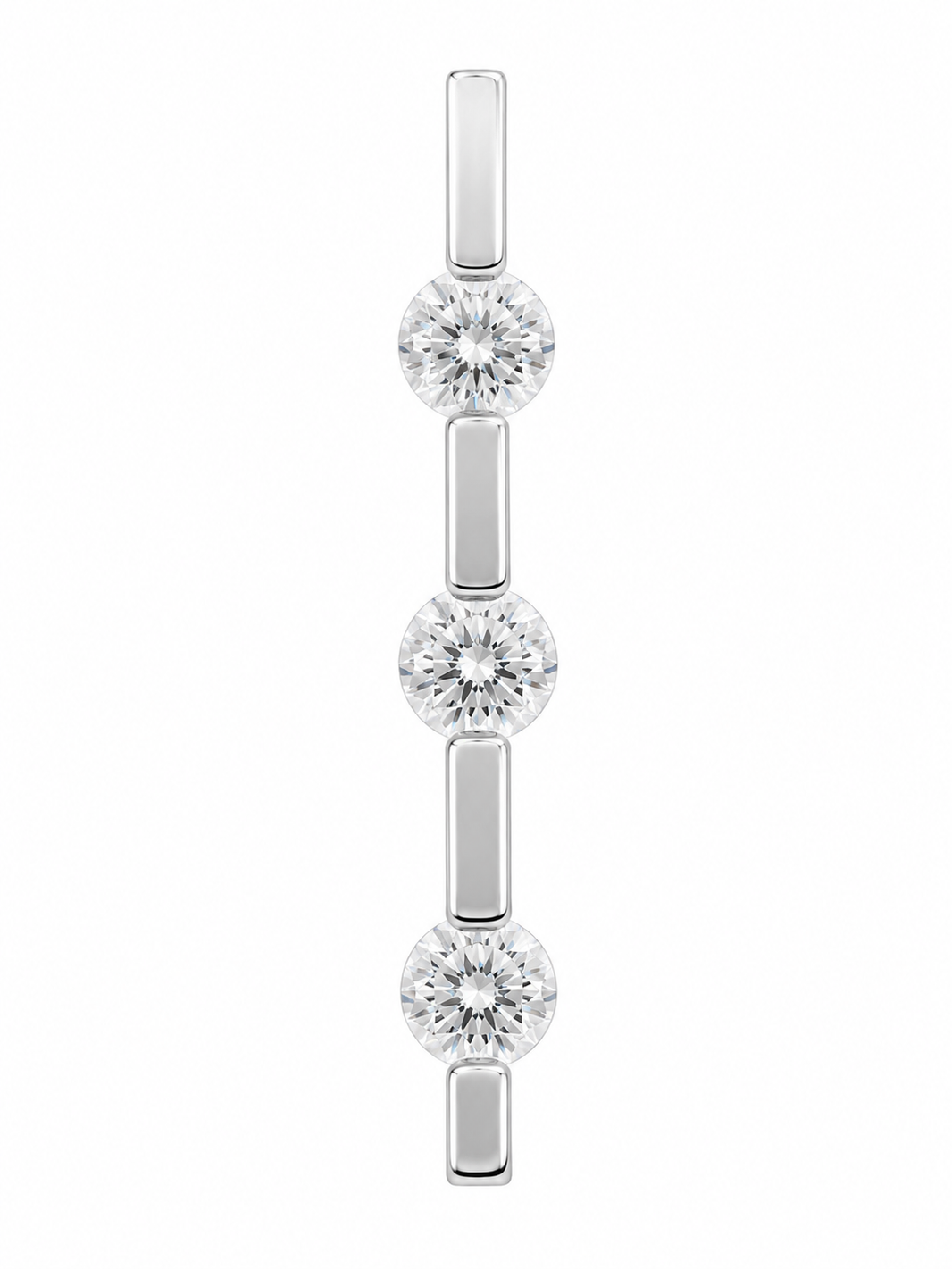 14K White Gold Women’s Charm 0.45 ct Natural Diamond