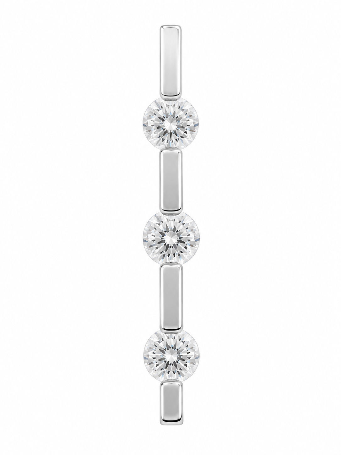 14K White Gold Women’s Charm 0.45 ct Natural Diamond