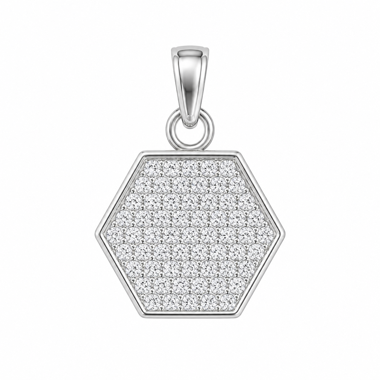 14K White Gold Women’s Charm 0.20 ct Natural Diamond