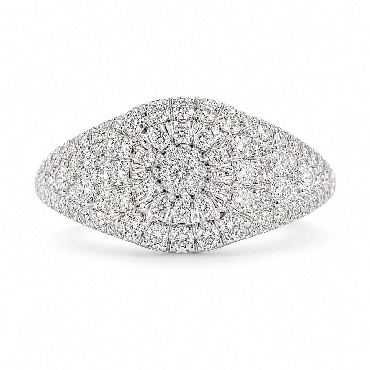 10K Yellow Gold Women's Ring 0.42 ct Natural Diamond