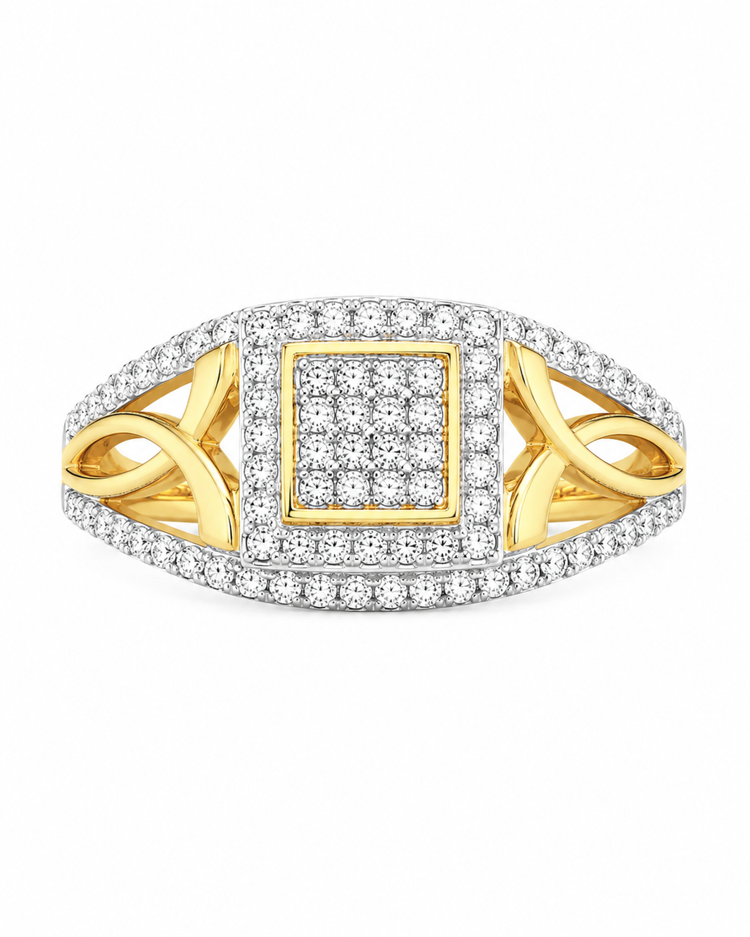 10K Yellow Gold Women's Ring 0.25 ct Natural Diamond