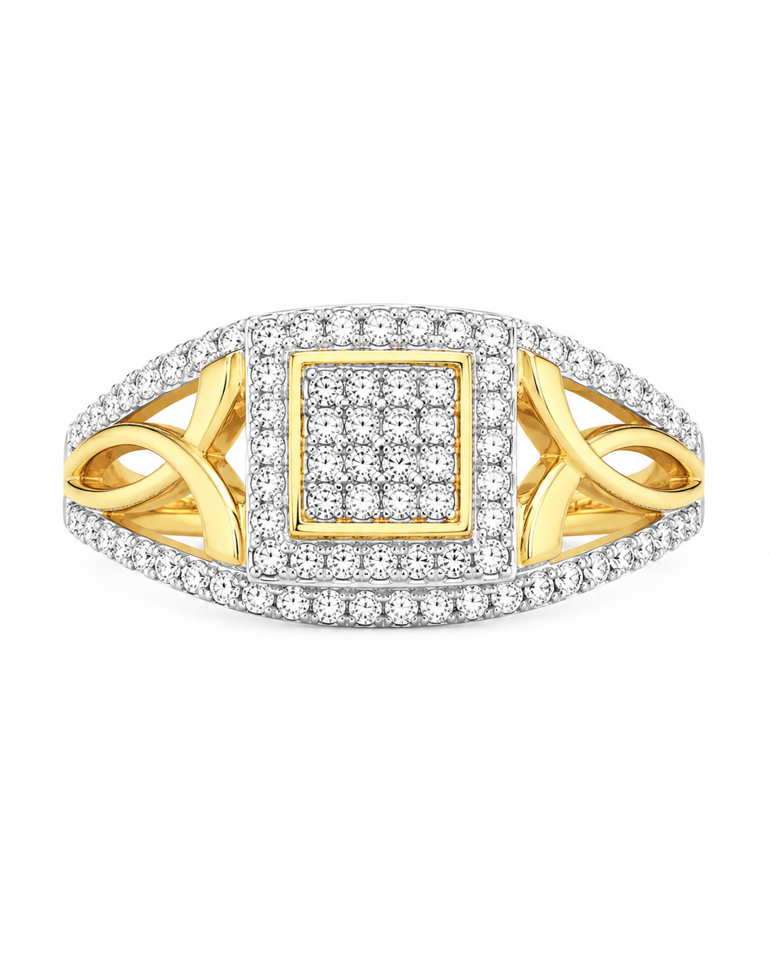10K Yellow Gold Women's Ring 0.25 ct Natural Diamond