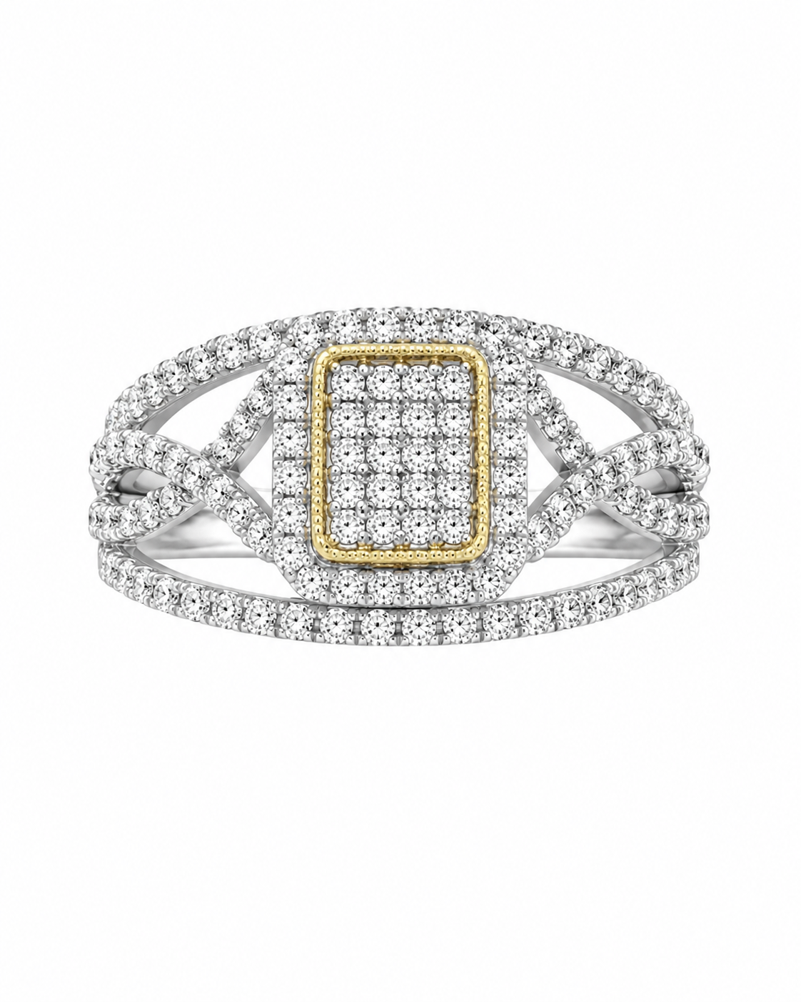 10K Yellow Gold Women's Ring 0.33 ct Natural Diamond