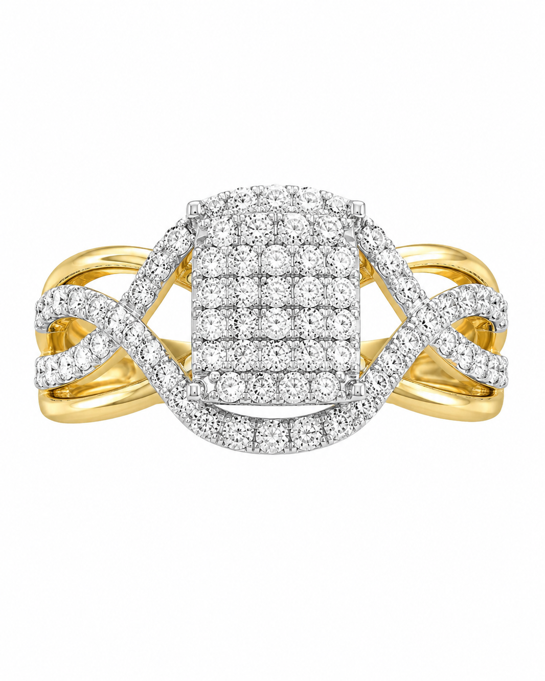 10K Yellow Gold Women's Ring 0.25 ct Natural Diamond