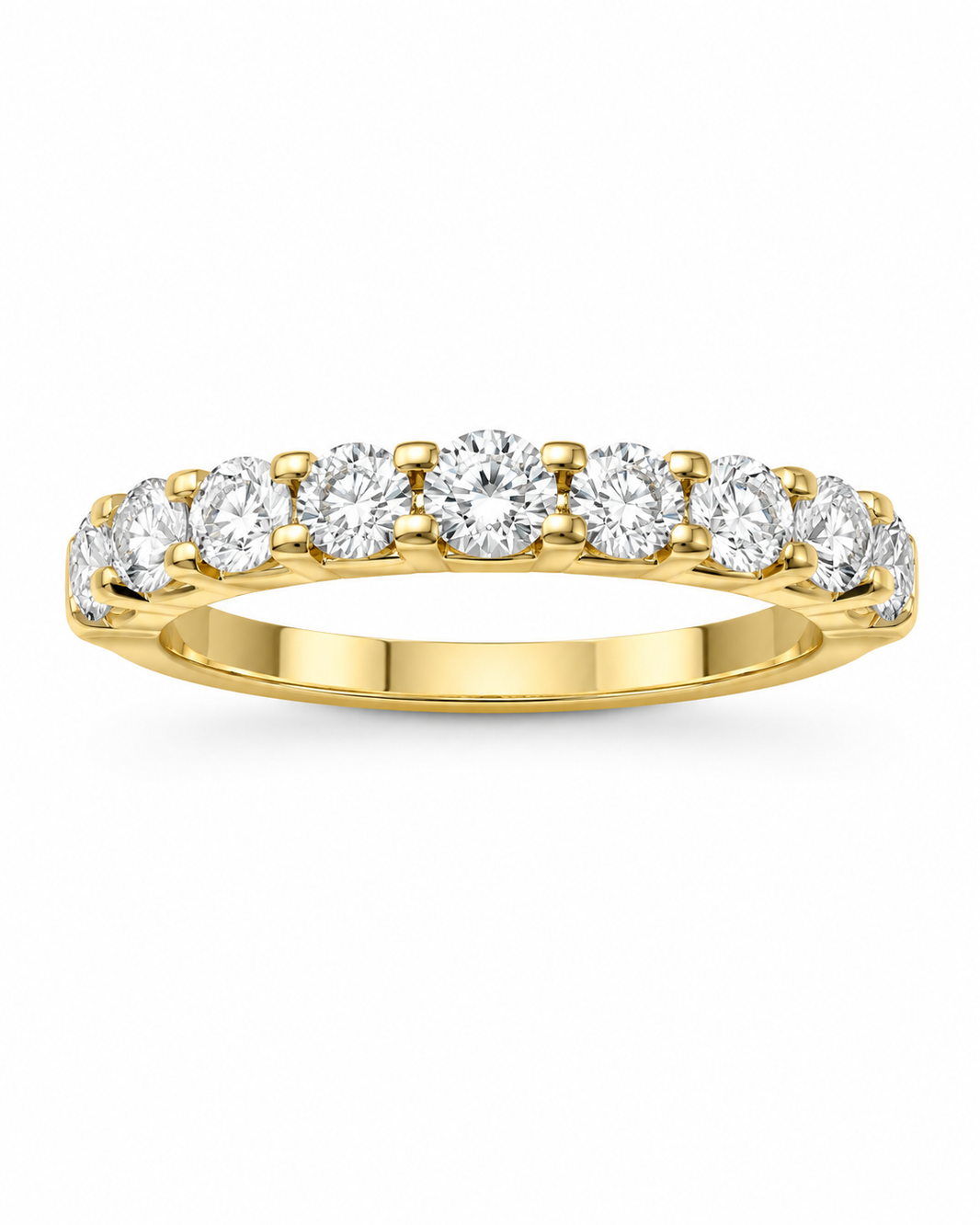 14K Yellow Gold Women’s Band 0.97 ct Natural Diamond