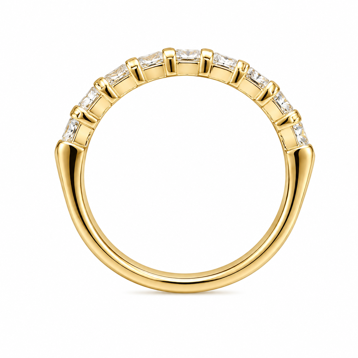 14K Yellow Gold Band 0.76 ct Natural Diamond