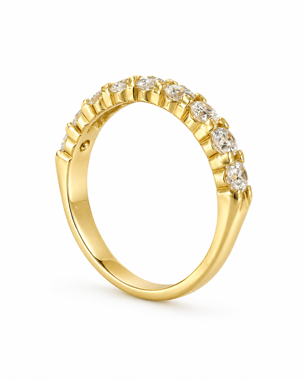 14K Yellow Gold Women’s Band 0.97 ct Natural Diamond