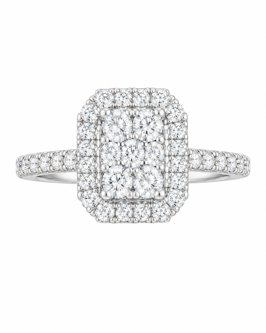 10K Yellow Gold Women's Ring 0.75 ct Natural Diamond