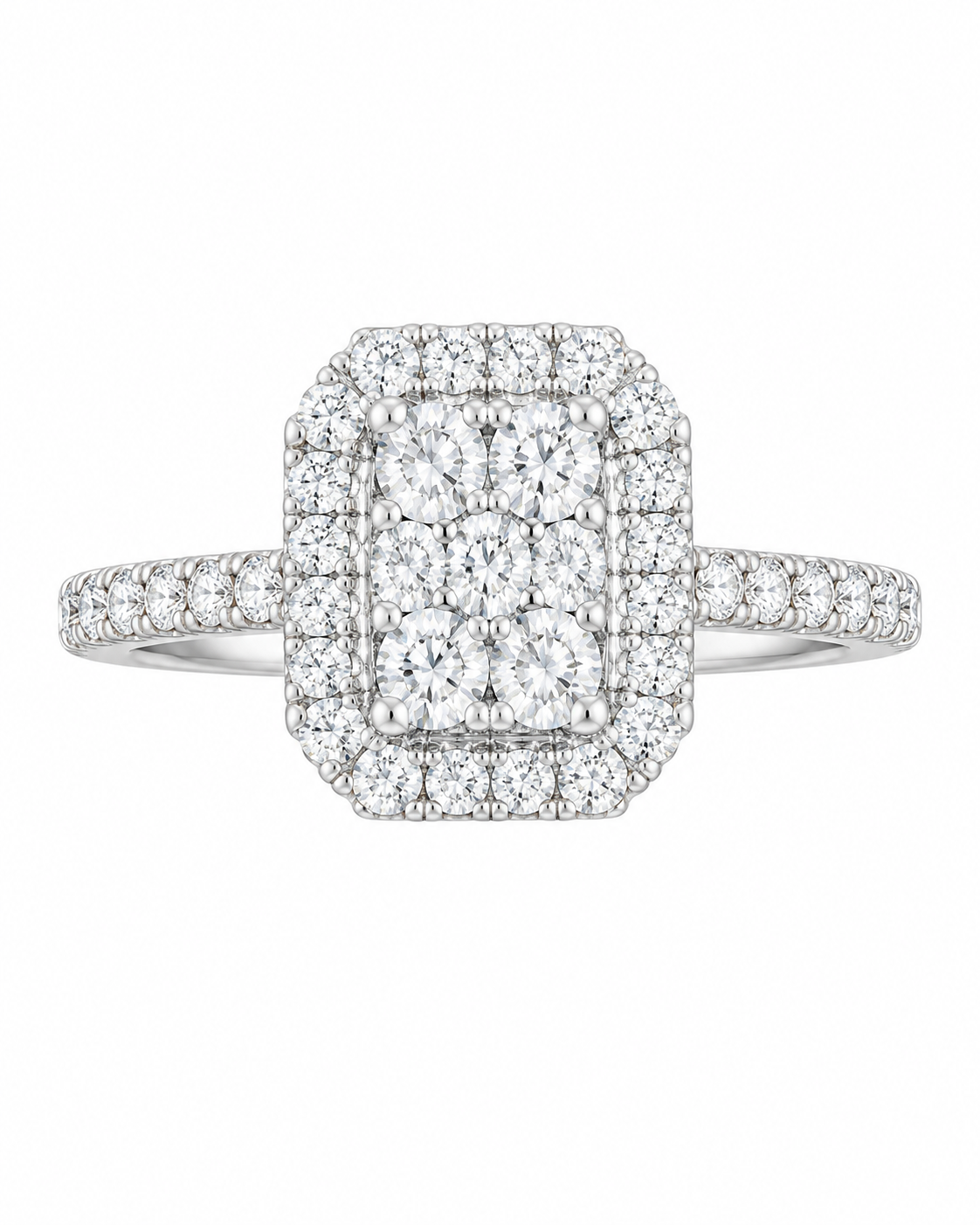 10K Yellow Gold Women's Ring 0.75 ct Natural Diamond