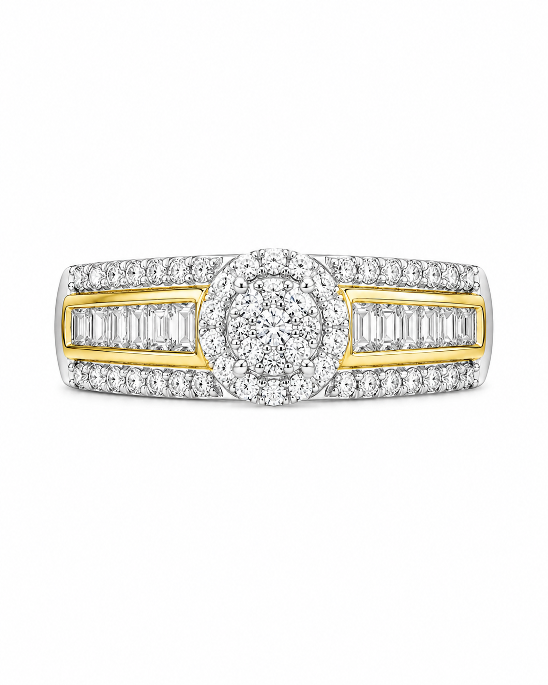 10K Yellow Gold Ring 0.56 ct Natural Diamond