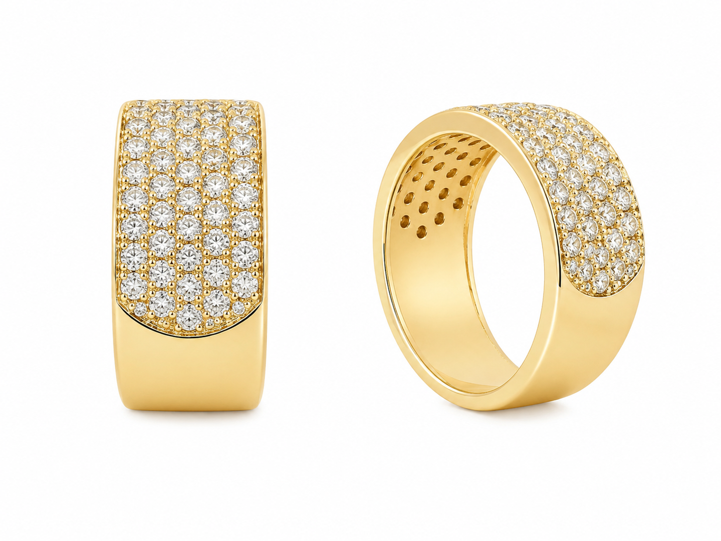 14K Yellow Gold Band 2.21 ct Natural Diamond