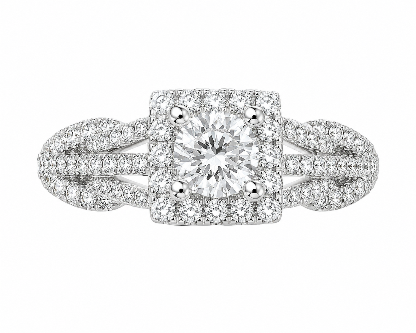 14K Yellow Gold Women's Ring 0.90 ct Natural Diamond