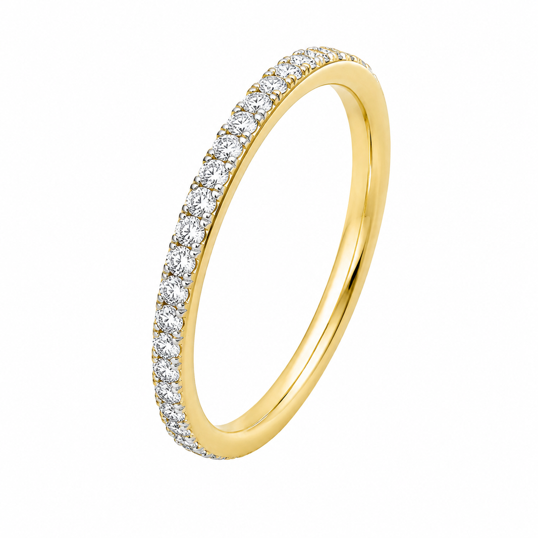 14K Yellow Gold Women’s Band 0.23 ct Natural Diamond