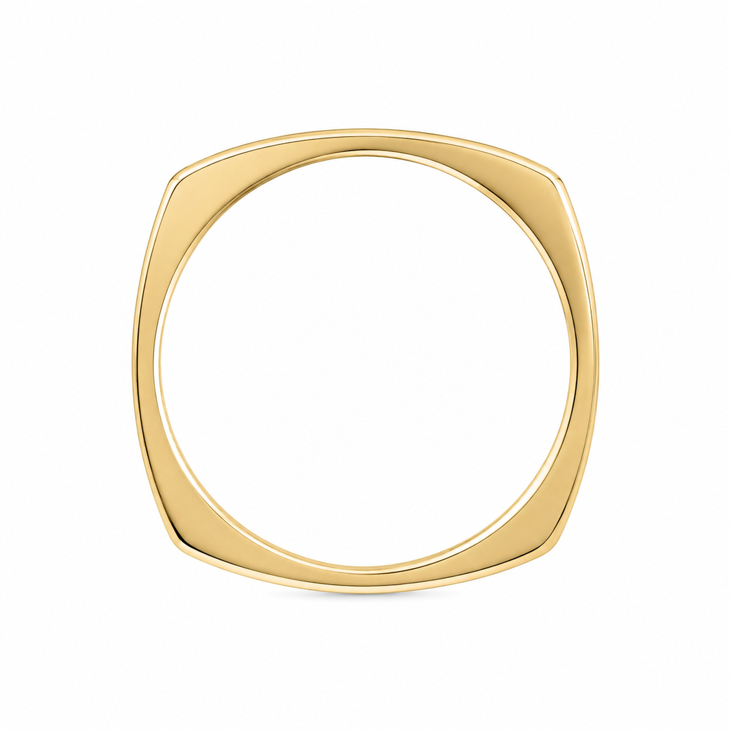 14K Yellow Women’s Gold Band European Shank 0.10 ct Natural Diamond