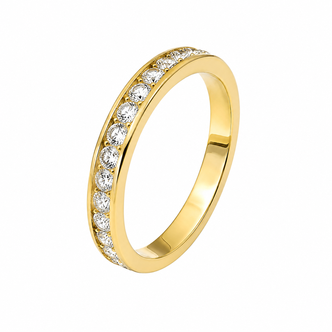10K Yellow Gold Women’s Band 0.36 ct Natural Diamond