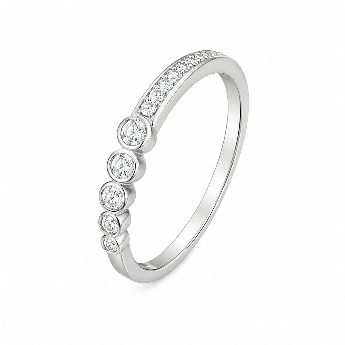 10K Women’s Gold Band 0.20 ct Natural Diamond