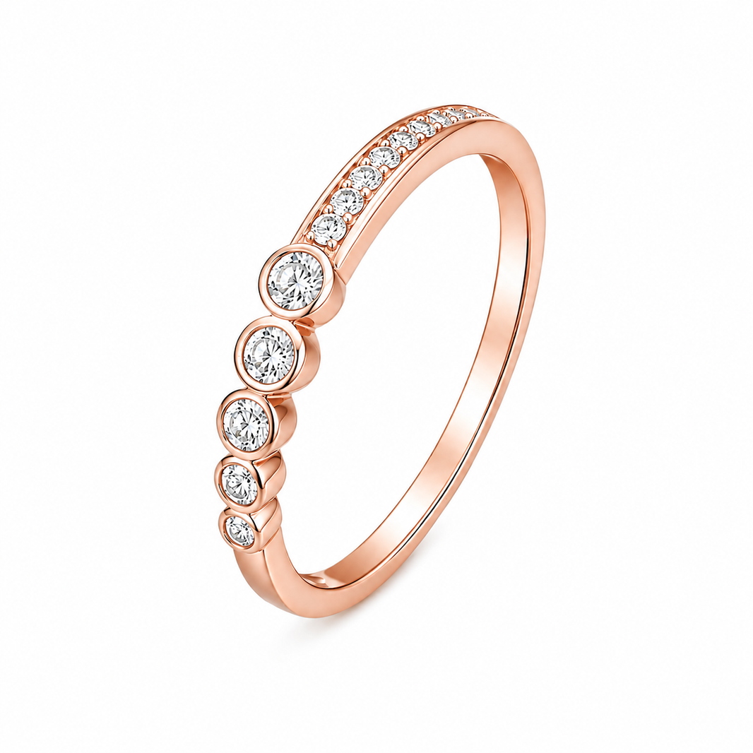 10K Women’s Gold Band 0.20 ct Natural Diamond