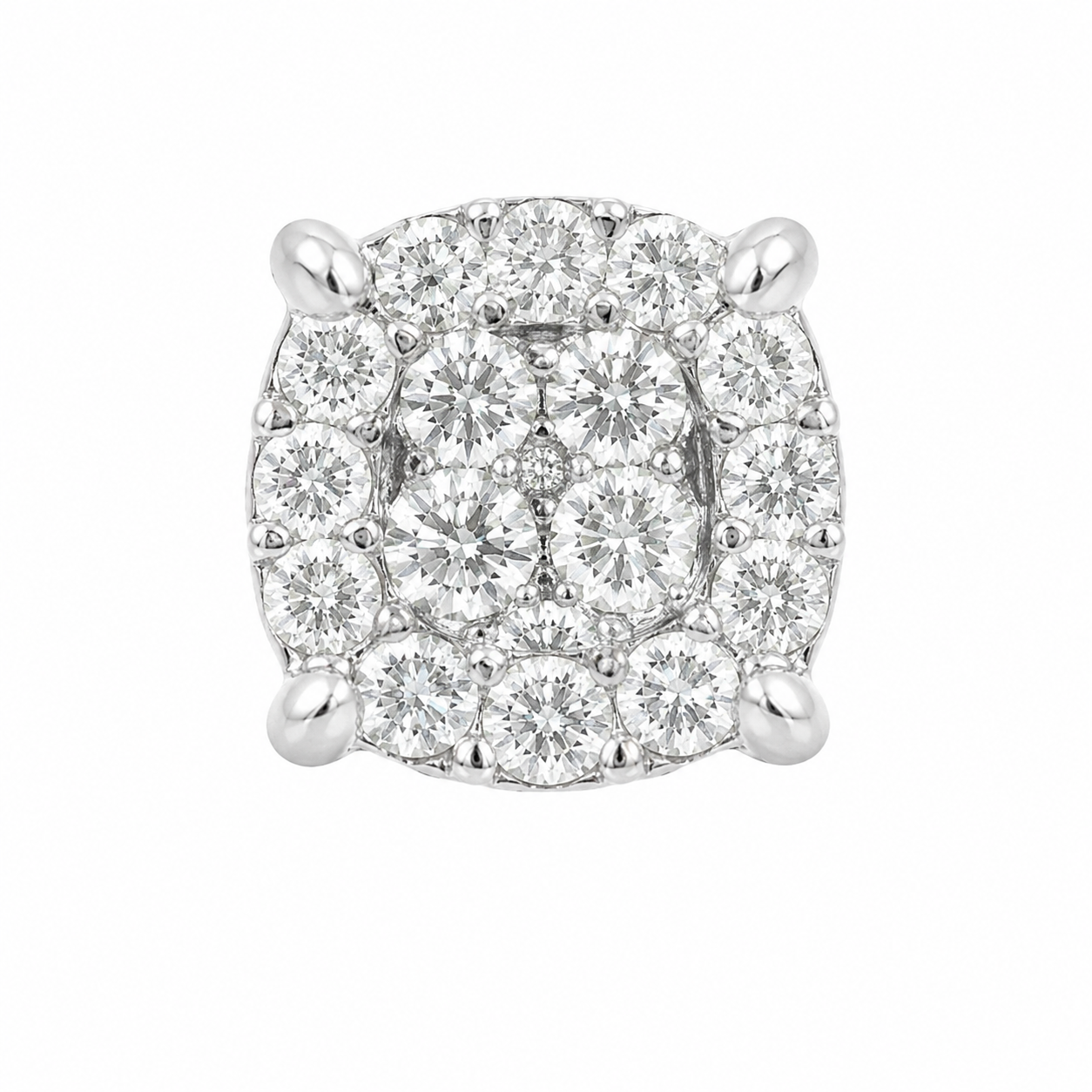 10K Yellow Gold Earrings 0.60 ct Natural Diamond