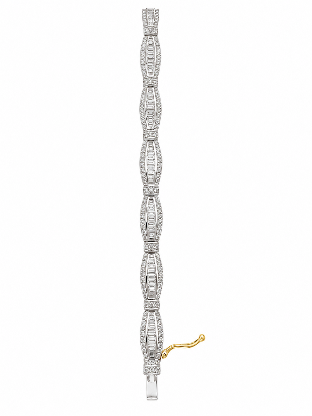 10K Yellow Gold Women’s Diamond Tennis Bracelet 3.00 ct Natural Diamond 8”