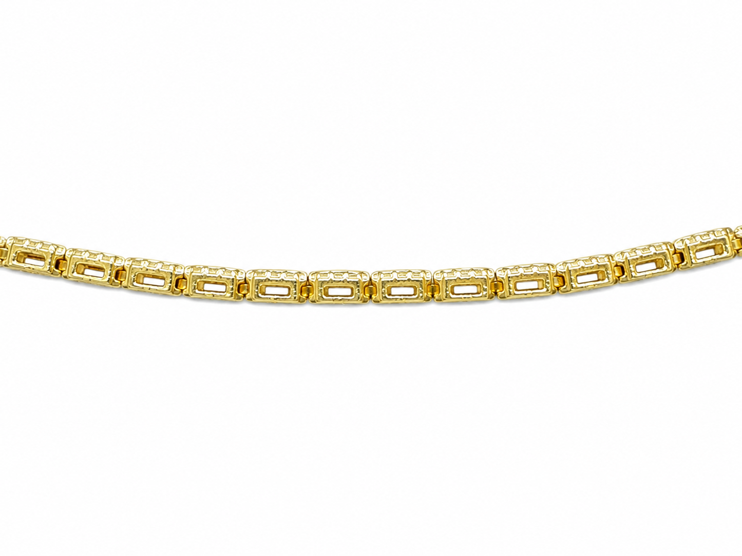 14K Yellow Gold Diamond Tennis Bracelet Baguette 2.85 ct Natural Diamond 7”